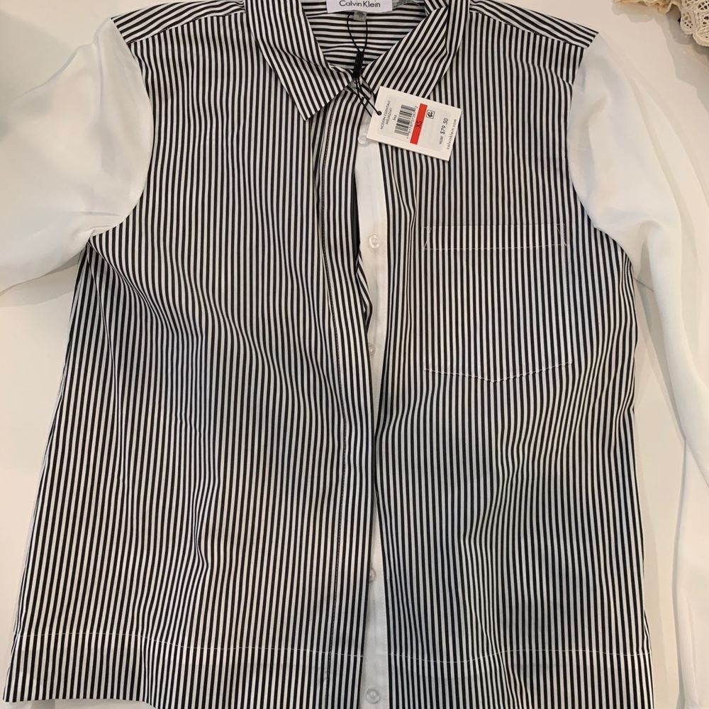 Calvin Klein button down blouse